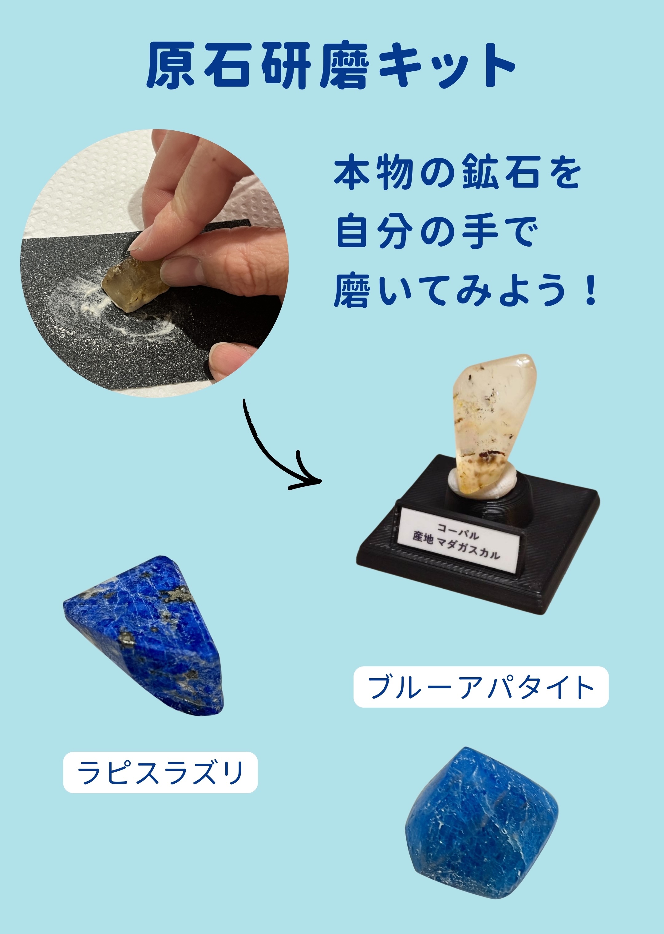 原石研磨キット